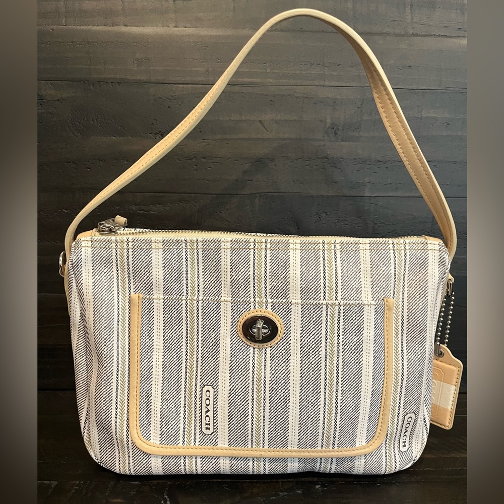 Coach Legacy Ticking Stripe Hobo Crossbody - 23468